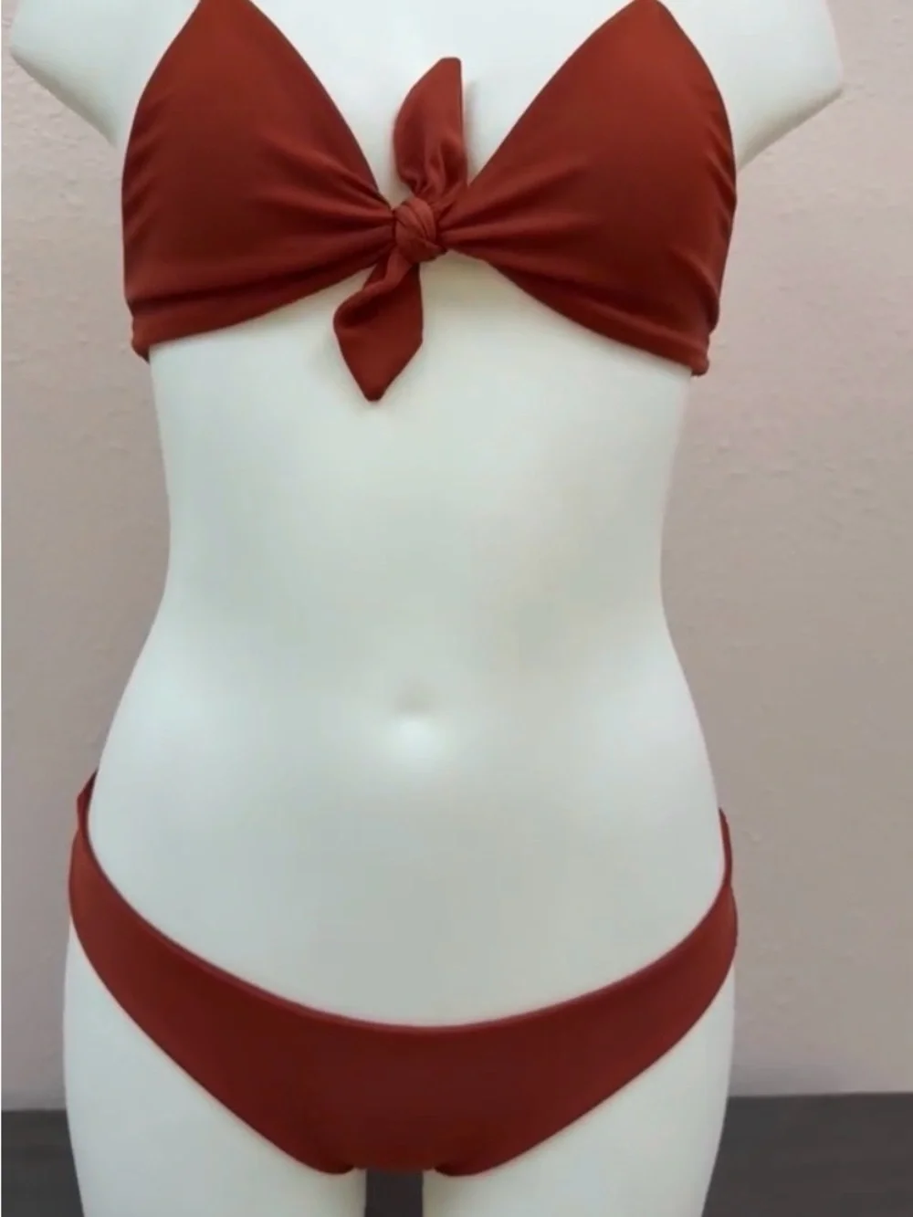 Alia Blue NWT sz M Tie-Front Rust Bikini Set - Women Swim Set